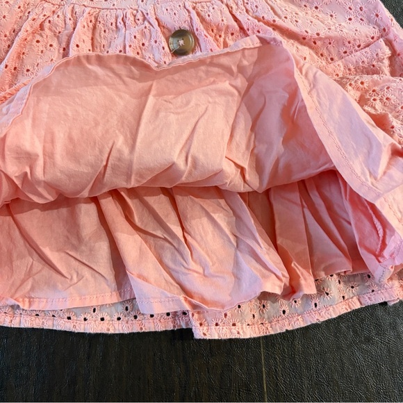 Little Lass Pink Eyelet Button-Down Dress - Size 4T - Picture 5 of 7